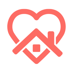 Professional house cleaning and maid services peach colored icon
